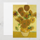 Vincent van Gogh - Vase met vijftien zonnebloemen Kaart (Voorkant / Achterkant)