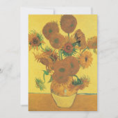 Vincent van Gogh - Vase met vijftien zonnebloemen Kaart (Voorkant)