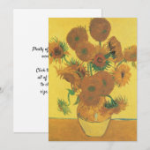 Vincent van Gogh - Vase met vijftien zonnebloemen Kaart (Voorkant / Achterkant)