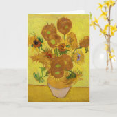 Vincent van Gogh - Vase met vijftien zonnebloemen Kaart (Gele Bloem)