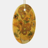 Vincent van Gogh - Vase met vijftien zonnebloemen Keramisch Ornament (Rechts)