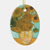 Vincent van Gogh - Vase met vijftien zonnebloemen Keramisch Ornament (Achterkant)