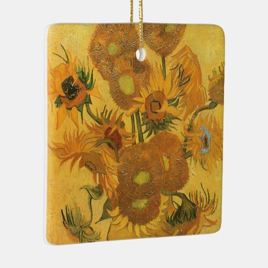 Vincent van Gogh - Vase met vijftien zonnebloemen Keramisch Ornament (Rechts)