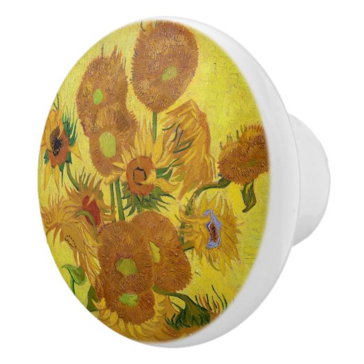 Vincent van Gogh - Vase met vijftien zonnebloemen Keramische Knop (Rechts)