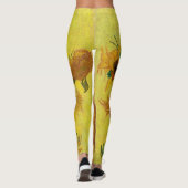 Vincent van Gogh - Vase met vijftien zonnebloemen Leggings (Achterkant)