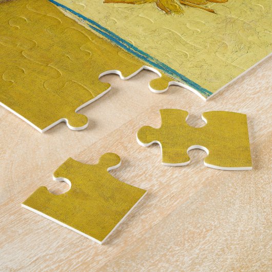 Vincent van Gogh - Vase met vijftien zonnebloemen Legpuzzel (Zijkant)