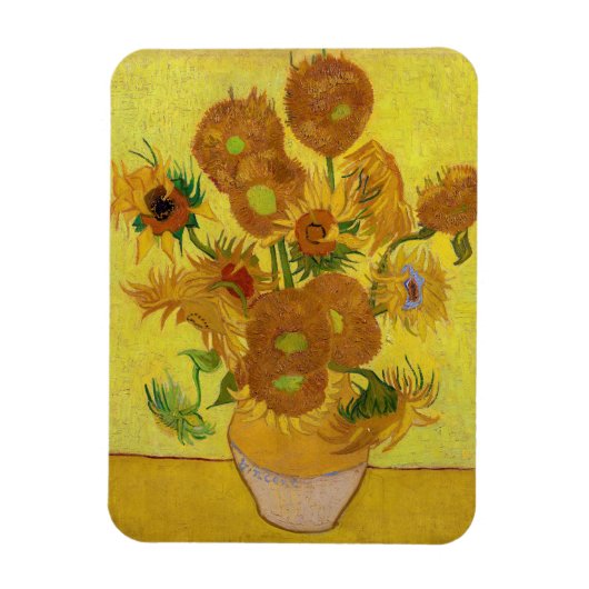 Vincent van Gogh - Vase met vijftien zonnebloemen Magneet (Verticaal)