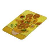 Vincent van Gogh - Vase met vijftien zonnebloemen Magneet (Linkerzijde)