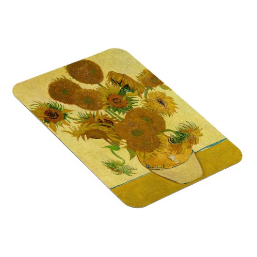 Vincent van Gogh - Vase met vijftien zonnebloemen Magneet (Rechterzijde)