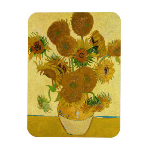 Vincent van Gogh - Vase met vijftien zonnebloemen Magneet