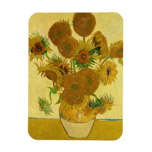 Vincent van Gogh - Vase met vijftien zonnebloemen Magneet (Verticaal)