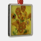 Vincent van Gogh - Vase met vijftien zonnebloemen Metalen Ornament (Rechts)