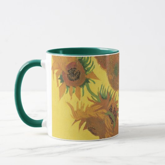 Vincent van Gogh - Vase met vijftien zonnebloemen Mok (Links)
