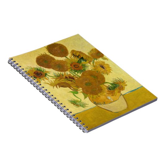 Vincent van Gogh - Vase met vijftien zonnebloemen Notitieboek (Rechterzijde)