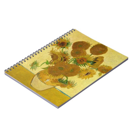 Vincent van Gogh - Vase met vijftien zonnebloemen Notitieboek (Linkerzijde)