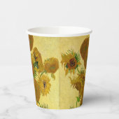 Vincent van Gogh - Vase met vijftien zonnebloemen Papieren Bekers (Links)