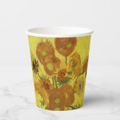 Vincent van Gogh - Vase met vijftien zonnebloemen Papieren Bekers (Voorkant)