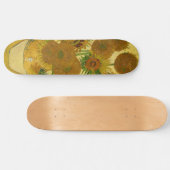 Vincent van Gogh - Vase met vijftien zonnebloemen Persoonlijk Skateboard (Horizontaal)