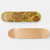 Vincent van Gogh - Vase met vijftien zonnebloemen Persoonlijk Skateboard (Horizontaal)