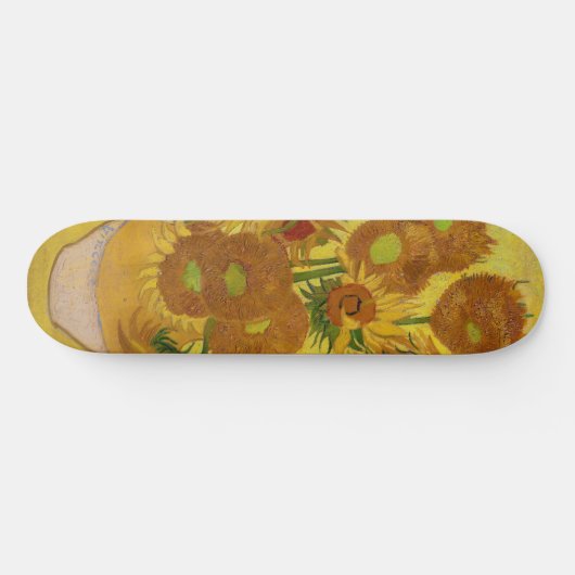 Vincent van Gogh - Vase met vijftien zonnebloemen Persoonlijk Skateboard (Horizontaal)