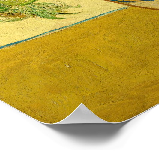 Vincent van Gogh - Vase met vijftien zonnebloemen Poster (Hoek)