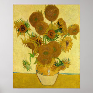 Vincent van Gogh - Vase met vijftien zonnebloemen Poster