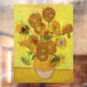 Vincent van Gogh - Vase met vijftien zonnebloemen Raamsticker (Vel 2)