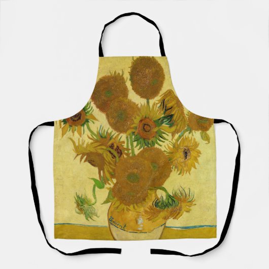 Vincent van Gogh - Vase met vijftien zonnebloemen Schort (Voorkant)