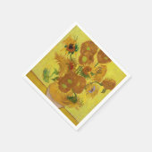 Vincent van Gogh - Vase met vijftien zonnebloemen Servet (Hoek)