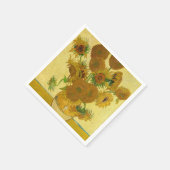 Vincent van Gogh - Vase met vijftien zonnebloemen Servet (Hoek)