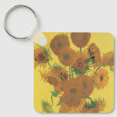 Vincent van Gogh - Vase met vijftien zonnebloemen Sleutelhanger (Voorkant)