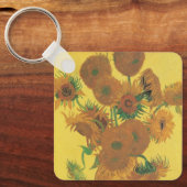 Vincent van Gogh - Vase met vijftien zonnebloemen Sleutelhanger (Voorkant)