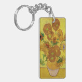 Vincent van Gogh - Vase met vijftien zonnebloemen Sleutelhanger (Voorkant Links)