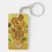 Vincent van Gogh - Vase met vijftien zonnebloemen Sleutelhanger (achterkant)