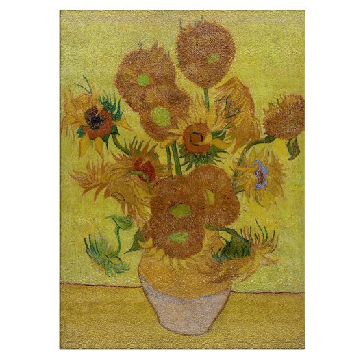 Vincent van Gogh - Vase met vijftien zonnebloemen Snijplank