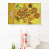 Vincent van Gogh - Vase met vijftien zonnebloemen Spandoek (Insitu)