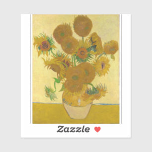 Vincent Van Gogh - Vase met vijftien zonnebloemen Sticker