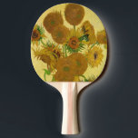 Vincent van Gogh - Vase met vijftien zonnebloemen Tafeltennisbatje<br><div class="desc">Vase met vijftien zonnebloemen / Vase avec quinze tournesols - Vincent Van Gogh,  augustus 1888 - Sunflower 1888 fouth version (F454)</div>