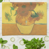 Vincent van Gogh - Vase met vijftien zonnebloemen Theedoek (Gevouwen)