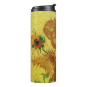 Vincent van Gogh - Vase met vijftien zonnebloemen Thermosbeker (Gedraaid links)
