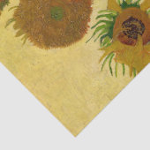 Vincent van Gogh - Vase met vijftien zonnebloemen Tissuepapier (Detail)