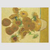 Vincent van Gogh - Vase met vijftien zonnebloemen Tissuepapier (Voorkant)