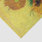 Vincent van Gogh - Vase met vijftien zonnebloemen Tissuepapier (Detail)