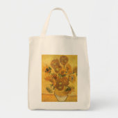 Vincent van Gogh - Vase met vijftien zonnebloemen Tote Bag (Voorkant)