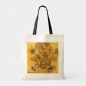 Vincent van Gogh - Vase met vijftien zonnebloemen Tote Bag (Voorkant)