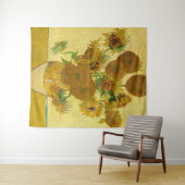 Vincent van Gogh - Vase met vijftien zonnebloemen Wandkleed (In Situ (horizontaal))