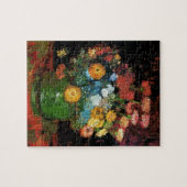 Vincent Van Gogh - Vase met Zinnias Fine Art Legpuzzel (Horizontaal)