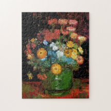 Vincent Van Gogh - Vase met Zinnias Fine Art