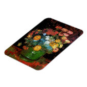 Vincent Van Gogh - Vase met Zinnias Fine Art Magneet (Linkerzijde)