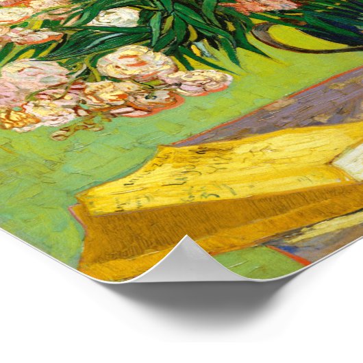 Vincent Van Gogh Vase With Oleanders And Books Poster (Hoek)